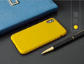 Matte frosted soft shell iPhone case compatible with Apple iPhone models in various colours