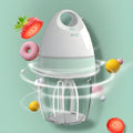 White automatic whisk machine for cream, eggs, and cake mixing, made from ABS, PP, and POM plastics