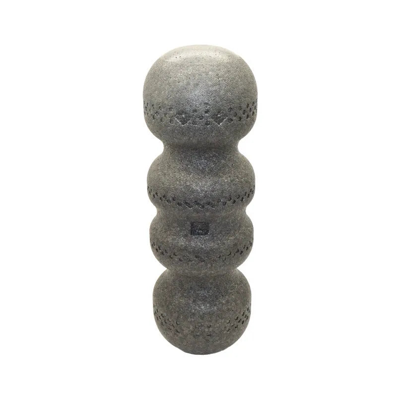 High hardness black spine foam roller, 45cm long and 15cm wide, yoga aid for back and muscle rolling