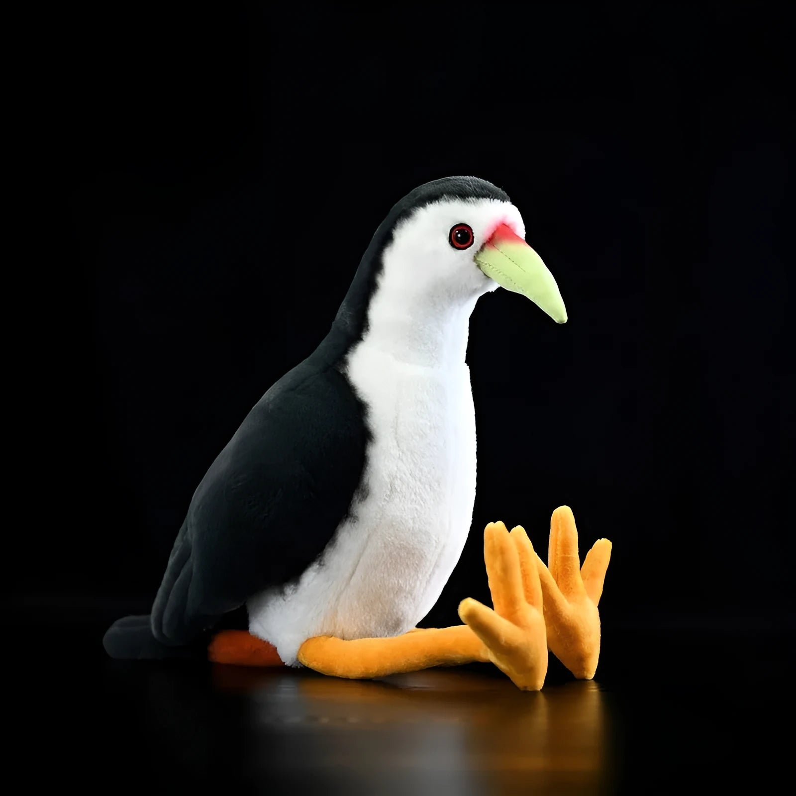 White-bellied rail plush toy 27cm polyester white-faced rail doll with white-breasted waterhen colours