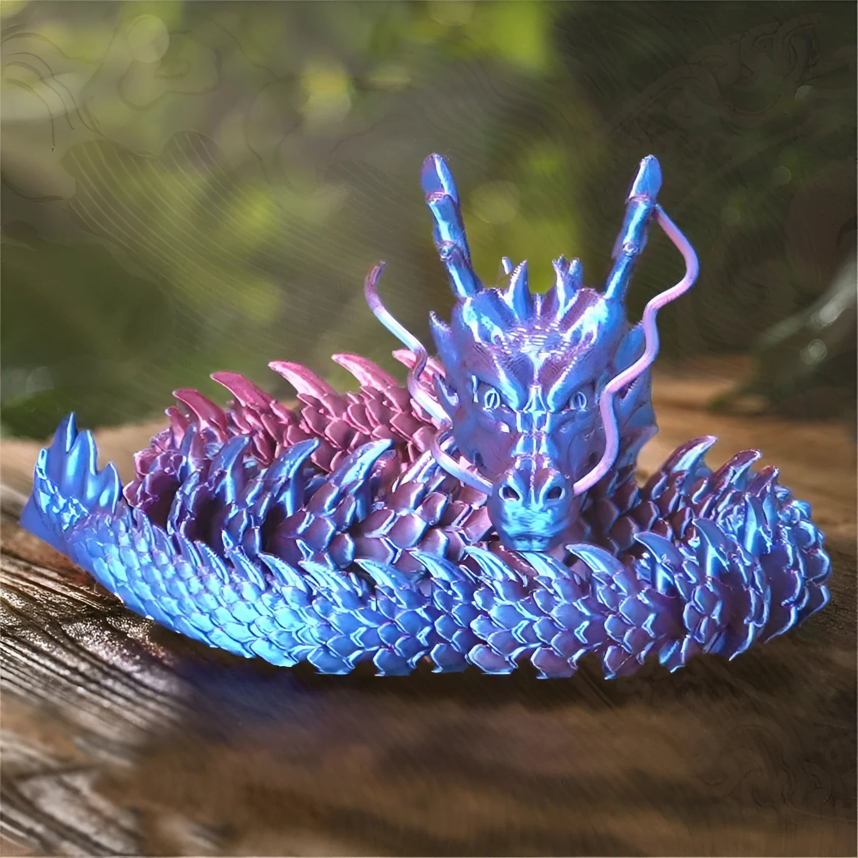 30cm 3D printed plastic Chinese dragon car decoration ornament in multiple colour options