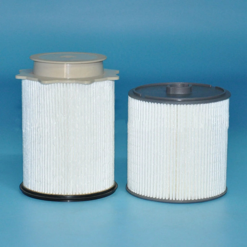 White diesel fuel filter kit for RAM 1500-5500 trucks with oil-water separator function