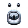 Creative robot car vent aromatherapy decoration with gel diffuser in blue, grey, or red.
