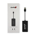 Black Wireless CarPlay USB dongle for connecting iPhone to Android car navigation systems