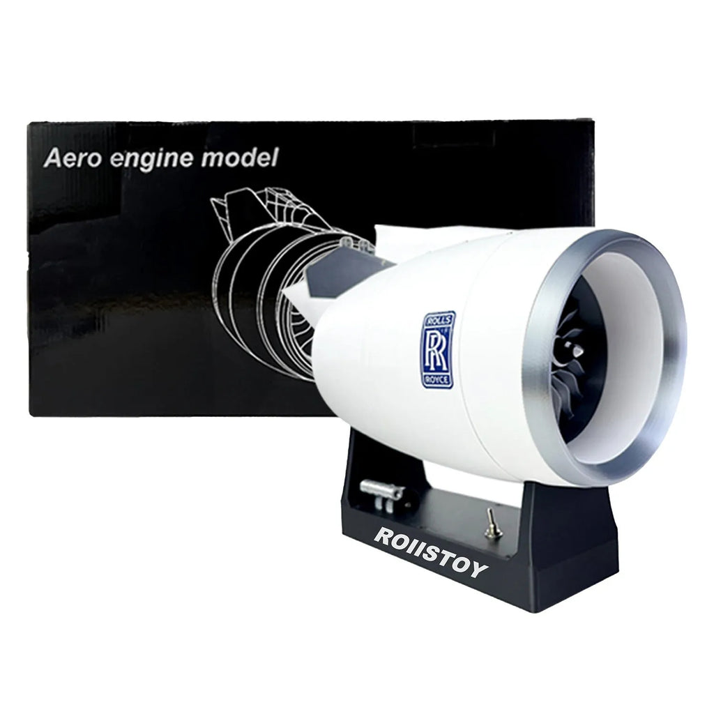 Airbus A380 model assembly kit 41cm plastic with blue light and red tail flame on display base
