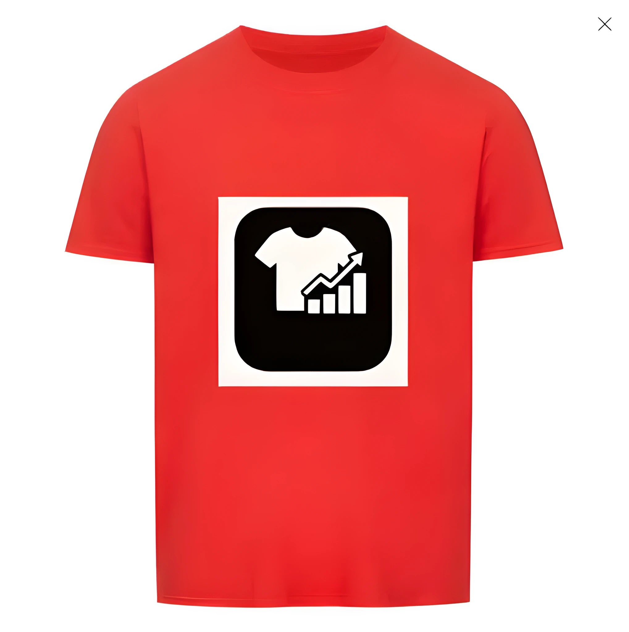 Red and white striped short sleeve T-shirt with a Japanese retro style, made from silk and linen fabric.