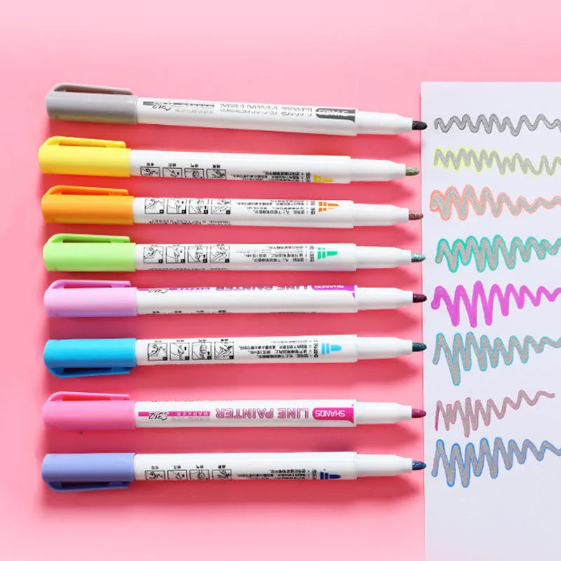 Flash Color acrylic paint marker set showing fine tip markers in multiple colours for crafts and sign making