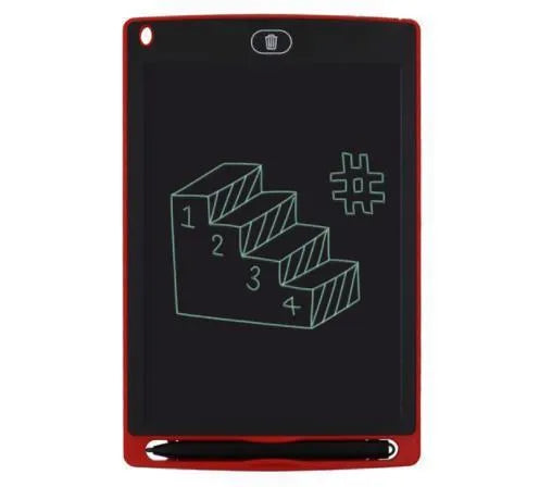 8.5 inch LCD electronic drawing board writing tablet in blue with pen, one-button lock and clear screen functions