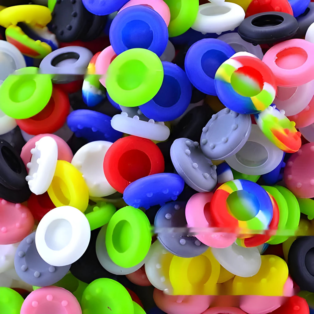 Silicone joystick cap mushroom head protective cover for PS3 PS4 Xbox 360 Xbox One controller in black