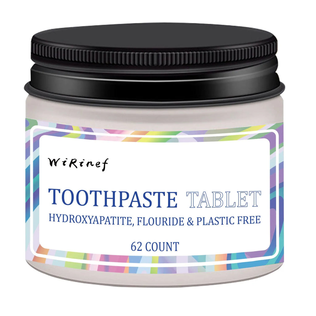 TP19 solid toothpaste tablets in portable packaging, 62 pieces for travel oral hygiene