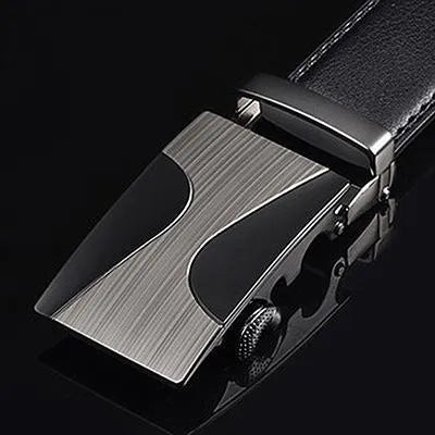 Top quality genuine full grain leather belt for men with metal buckle, available in multiple styles and sizes 110-125cm