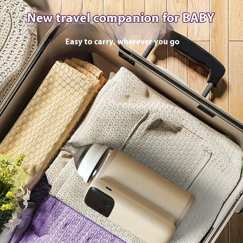 Baby bottle insulation cover with heating function and 8000mAh fast charging battery