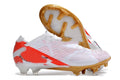 Men's low-top football shoes with knitted upper, FG studs, and a front lace-up closure.
