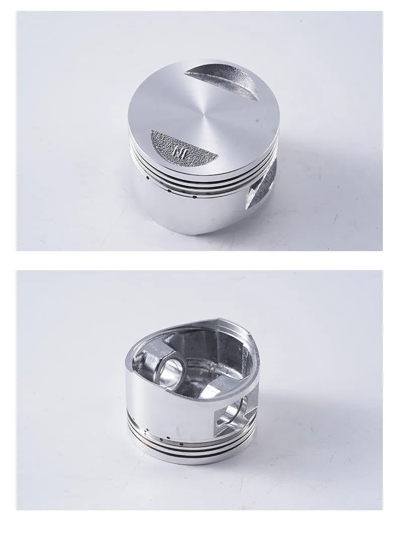 Motorcycle engine piston kit with aluminium piston for 57.4mm cylinder