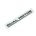 Tesla Model 3 Performance bumper sticker in ABS plastic with black and red stripes, shown at 19cm by 3cm.