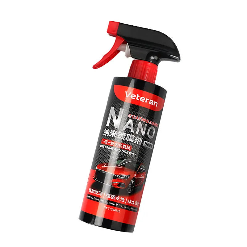 Car coating spray bottle for quick polishing and protective maintenance