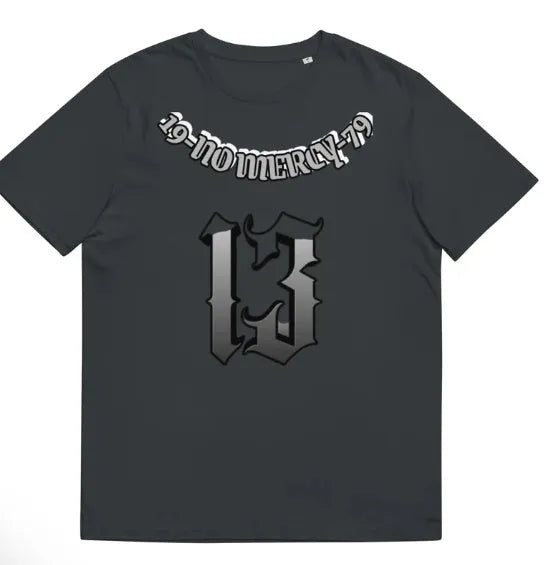 Men's black casual T-shirt with a 3D printed design, featuring short sleeves and a round neck.