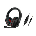 Black wired computer gaming headset with 40mm speakers and 1.2m cable