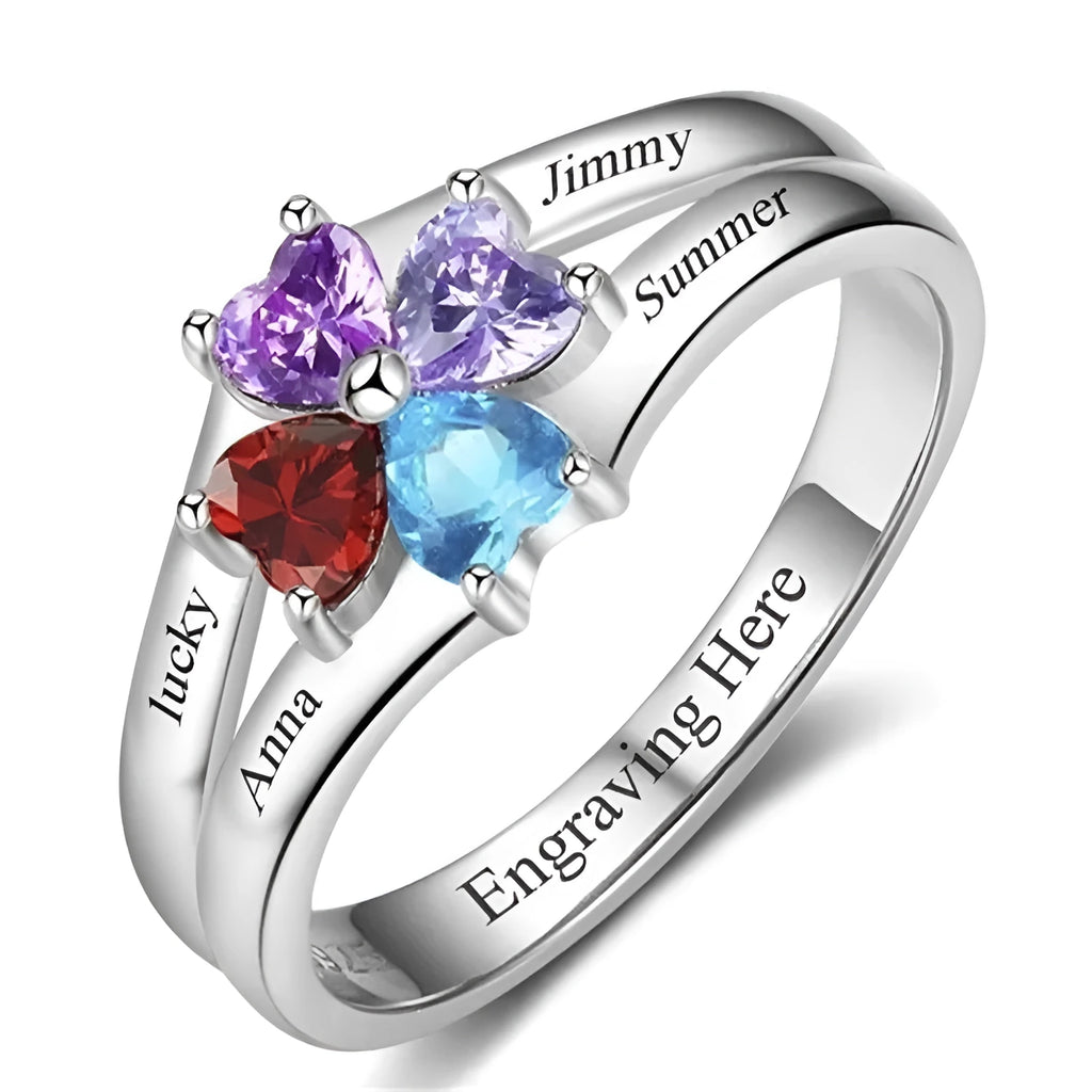 Pair of S925 silver lovers rings with lettering pattern, electroplated white finish, unisex style