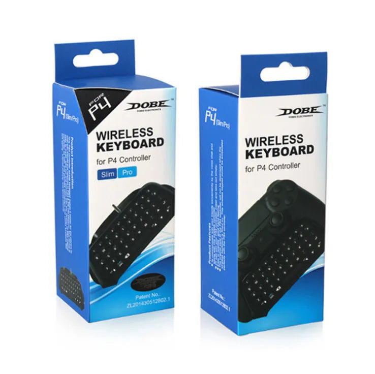 PS4 handle Bluetooth keyboard attachment for controller with dedicated buttons in black colour