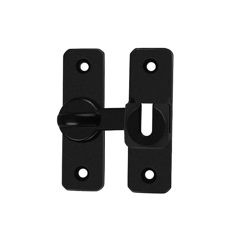 Aluminium alloy punch-free door latch in silver, black, gray, and gold colour options on a white background.