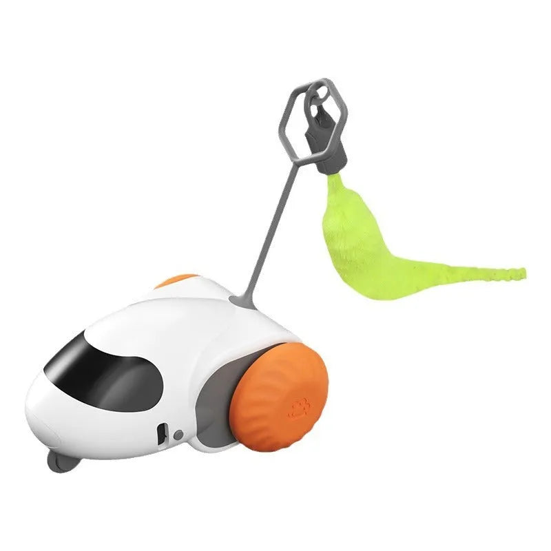 Smart gravity sensor cat running car electric toy in light grey blue colour