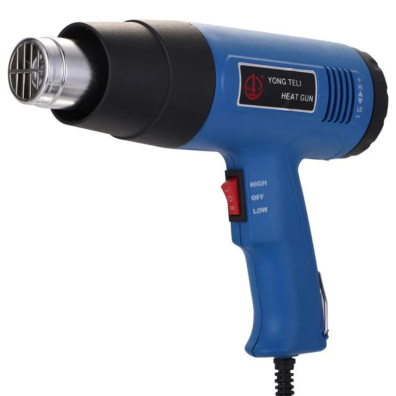 Industrial 1500W heat gun with dual air flow settings and 300-500°C temperature range
