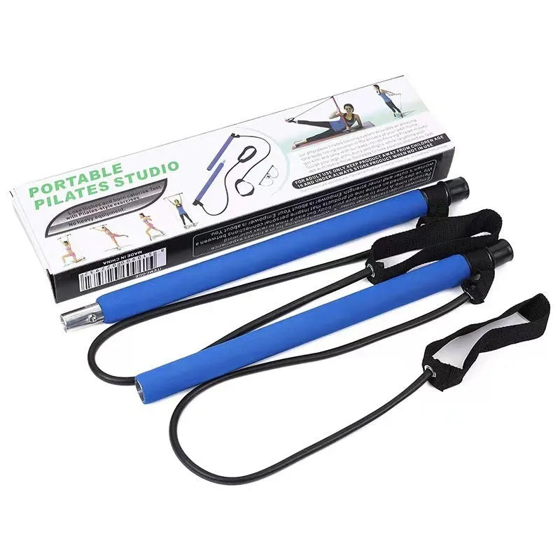 Colour options for a multifunctional adjustable fitness pulling rope on a gym mat.
