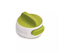 Green stainless steel bottle opener with screw mechanism for opening jars