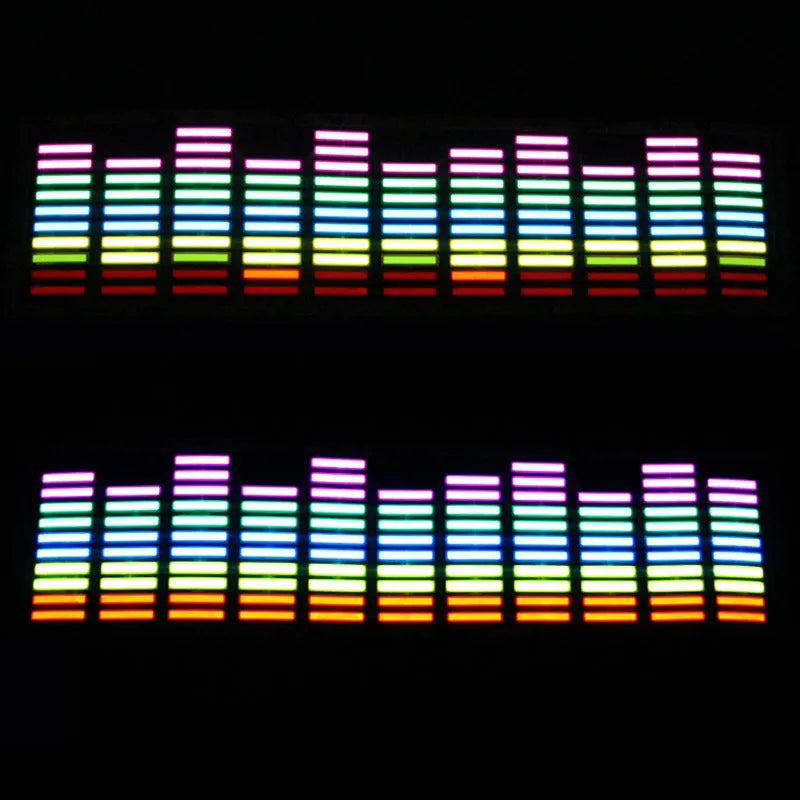 Automobile LED music rhythm light 45x11cm cold light strip for car interior