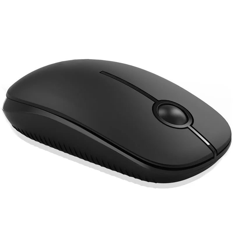 2.4G wireless mouse in black, compact 120x66x36mm, for computer use