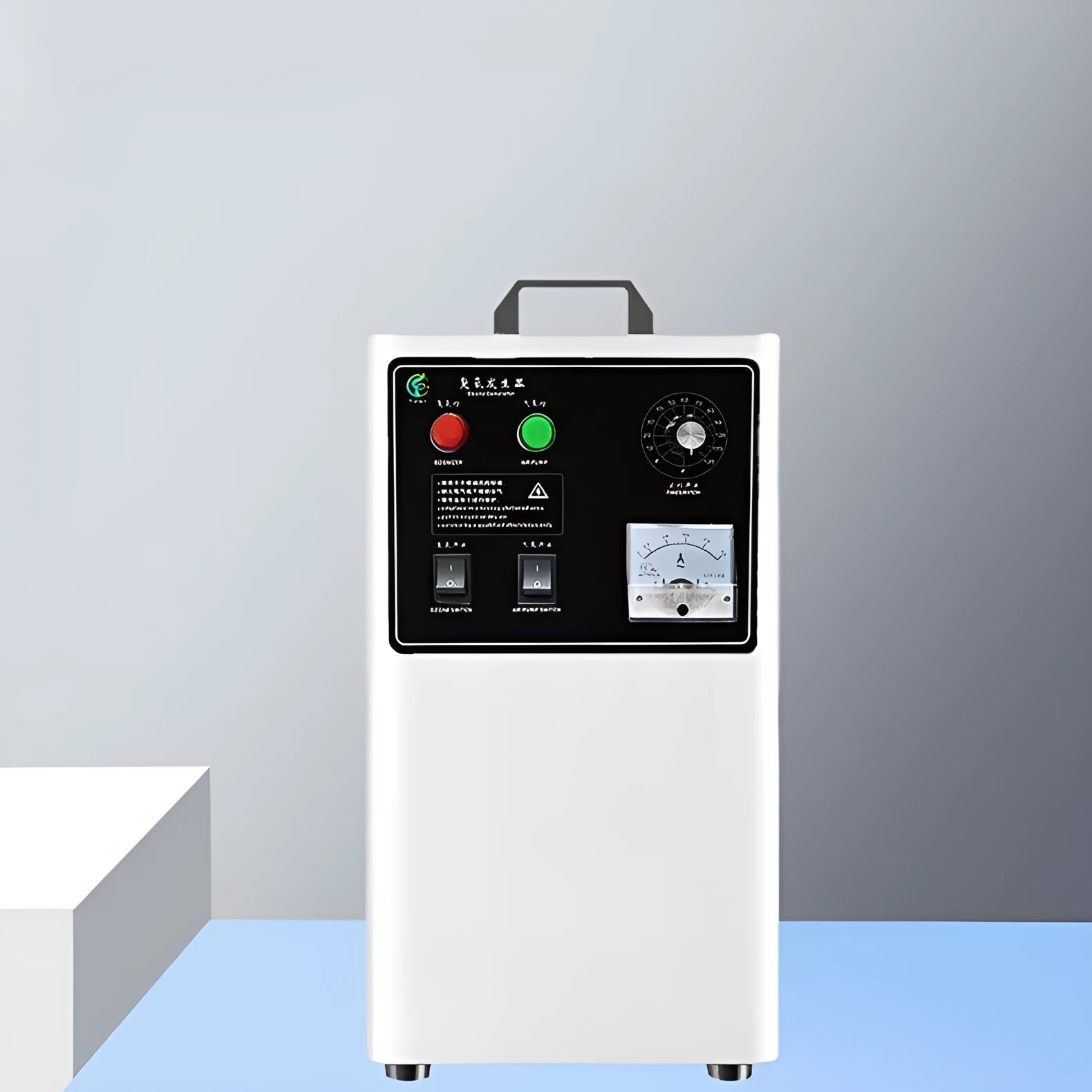 Stainless steel and white ozone generator for fruits and vegetables with 20g/h output.