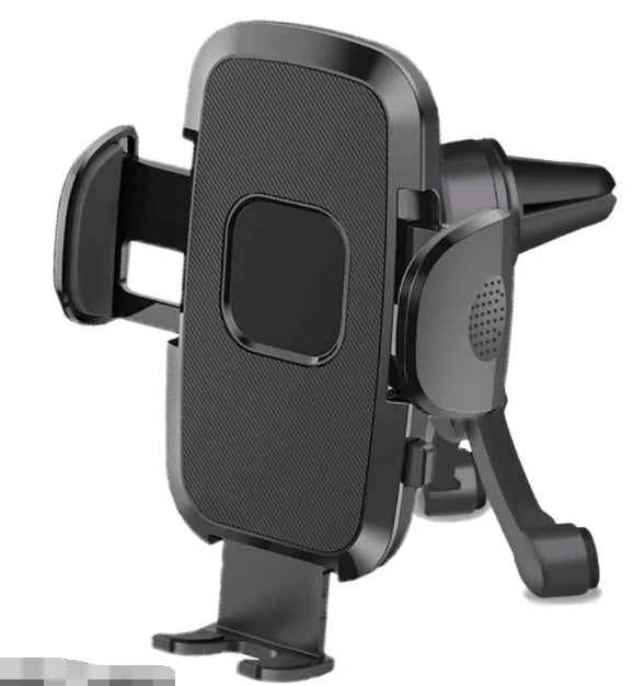 Car mobile phone holder with suction cup mount in multiple style options on a car dashboard
