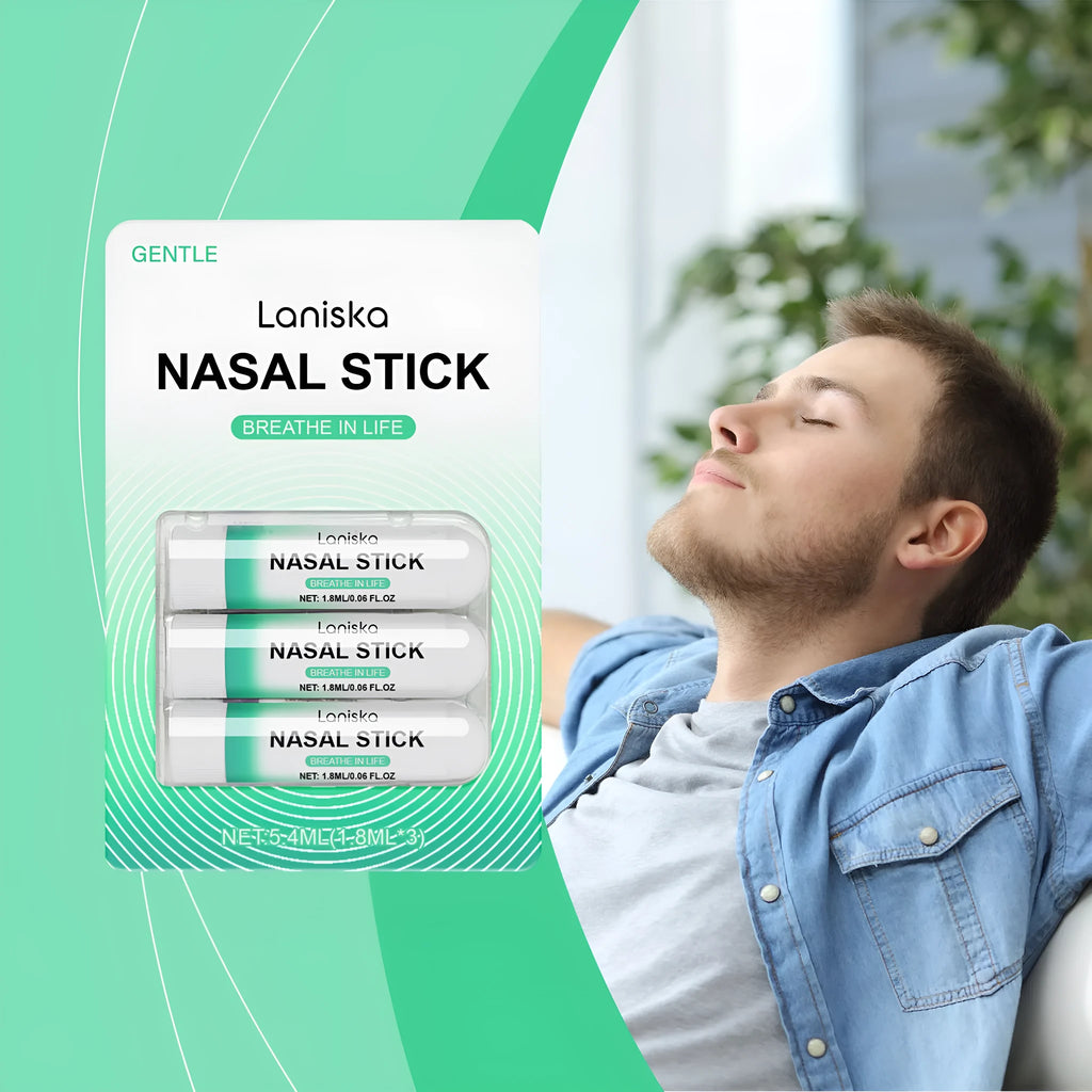 Menthol and spearmint nose soothing spray and gel suit in 5.4ml portable multi-unit packaging