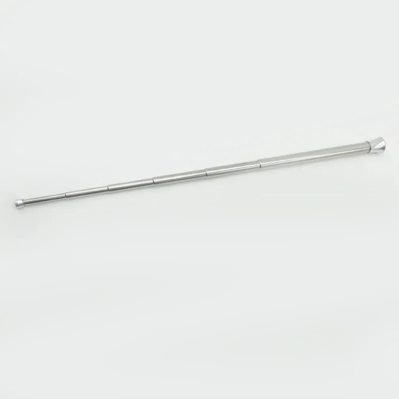 Stainless steel telescopic camping fire blower extended to 63.5cm, lightweight 26g, 6 sections