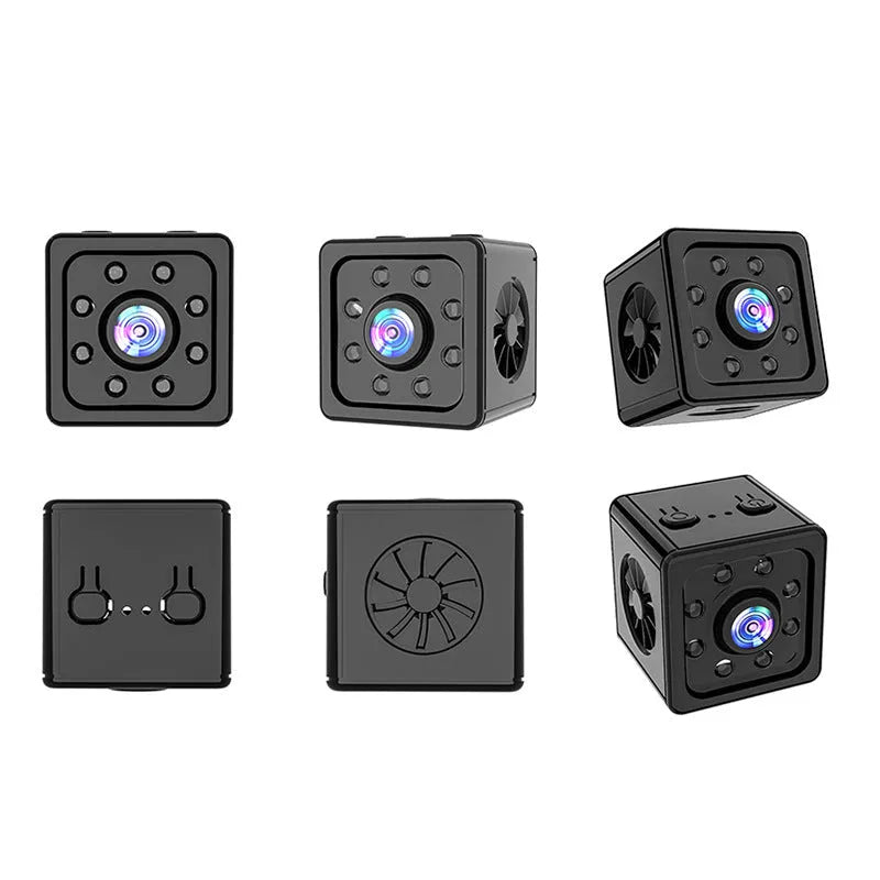 Black cubic K13 remote network sports camera with mounting bracket.