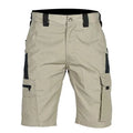 Beetle elastic waist camouflage shorts in tactical pattern with adjustable waistband