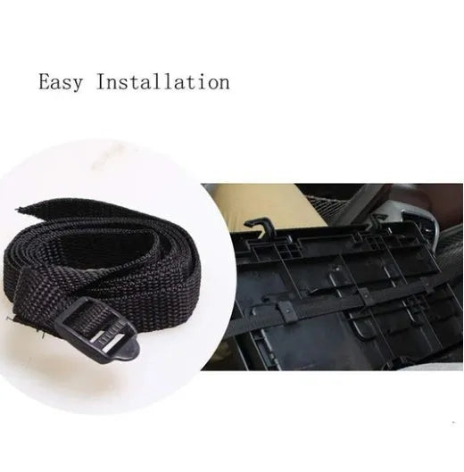 Black ABS plastic automobile beverage rack tray measuring 340x200x30mm