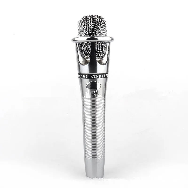 E-300 wireless handheld microphone for network karaoke, condenser type, vacuum tube, 5V, black colour option