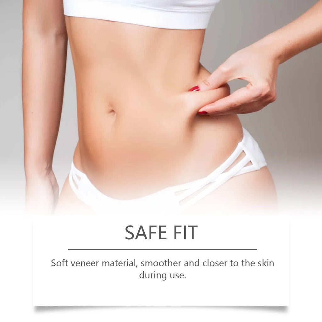 Four slimming microneedle patches on an adhesive bandage for body skin firming.