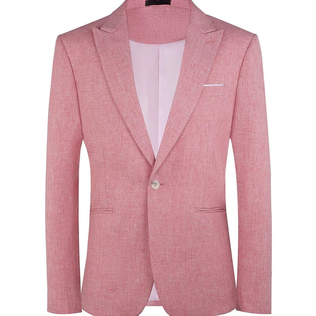 Men's light blue Western style suit jacket for spring and summer casual wear