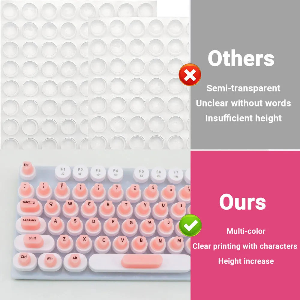 Silicone keyboard stickers for desktop and notebook computer, 17x11x1.5cm, anti-static, multi-colour options