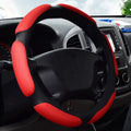 Sports summer universal car steering wheel cover in black red, red, grey, black or beige, single pack