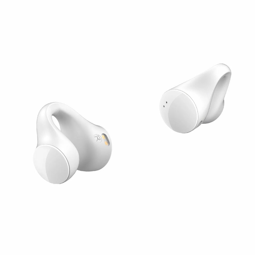 Open-ear clip-on Bluetooth headset, 11.2mm oscillator, 16.9g per earphone, black or white, USB Type charging