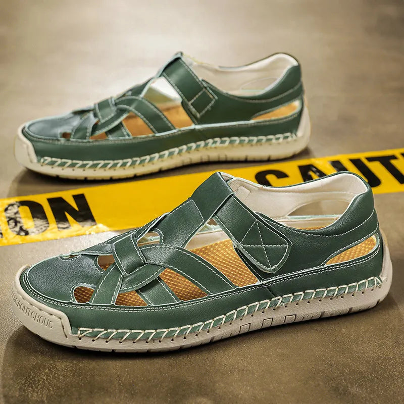Women's casual shoes with Velcro fastening, round toe design, and non-slip rubber soles