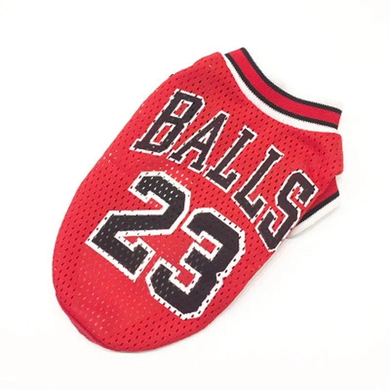Black and red dog sweatshirt vest made from polyester fabric with breathable design