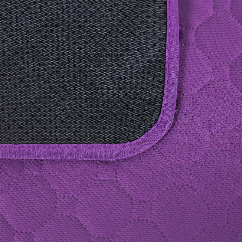 Washable non-slip dog urinal pad in purple made from bird eye cloth with water-repellent layer, size L 70x50 cm