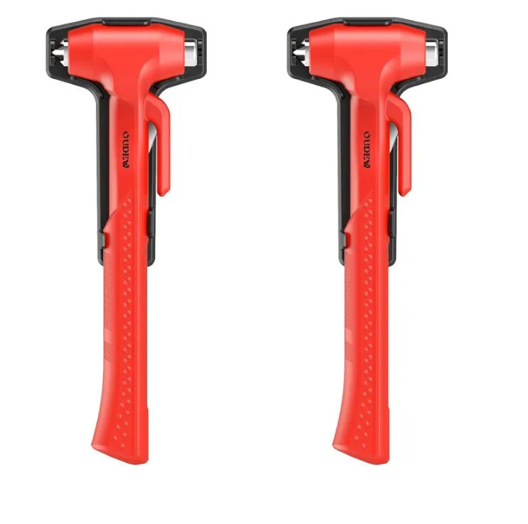 Window breaker safety hammer with ABS body and high carbon steel tip in black