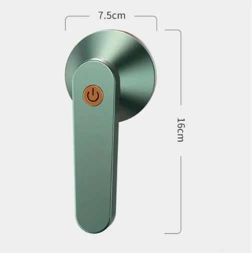 Green pilling ball remover fabric shaver with USB charging port, 8W, for removing lint and fuzz from sweaters