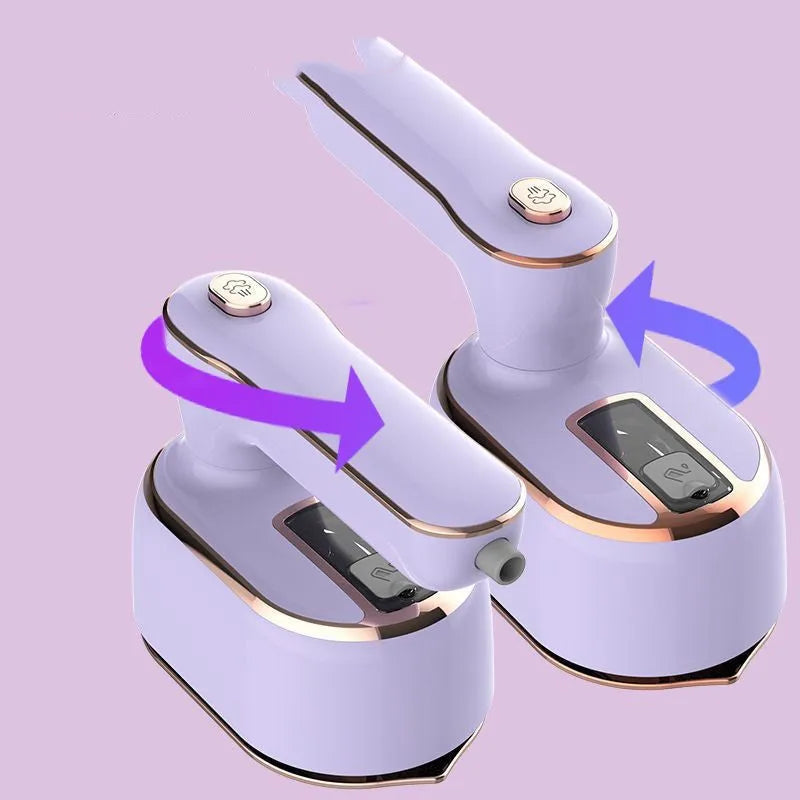Rotating steam hanging iron, 1000W AC 220V mechanical single-gear garment steamer in light purple or white